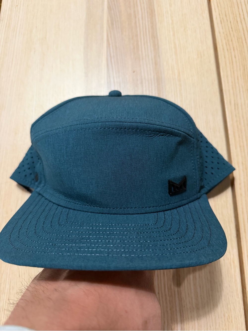 Melin Hydro Trenches Icon Heather Ocean SnapBack Hat READ